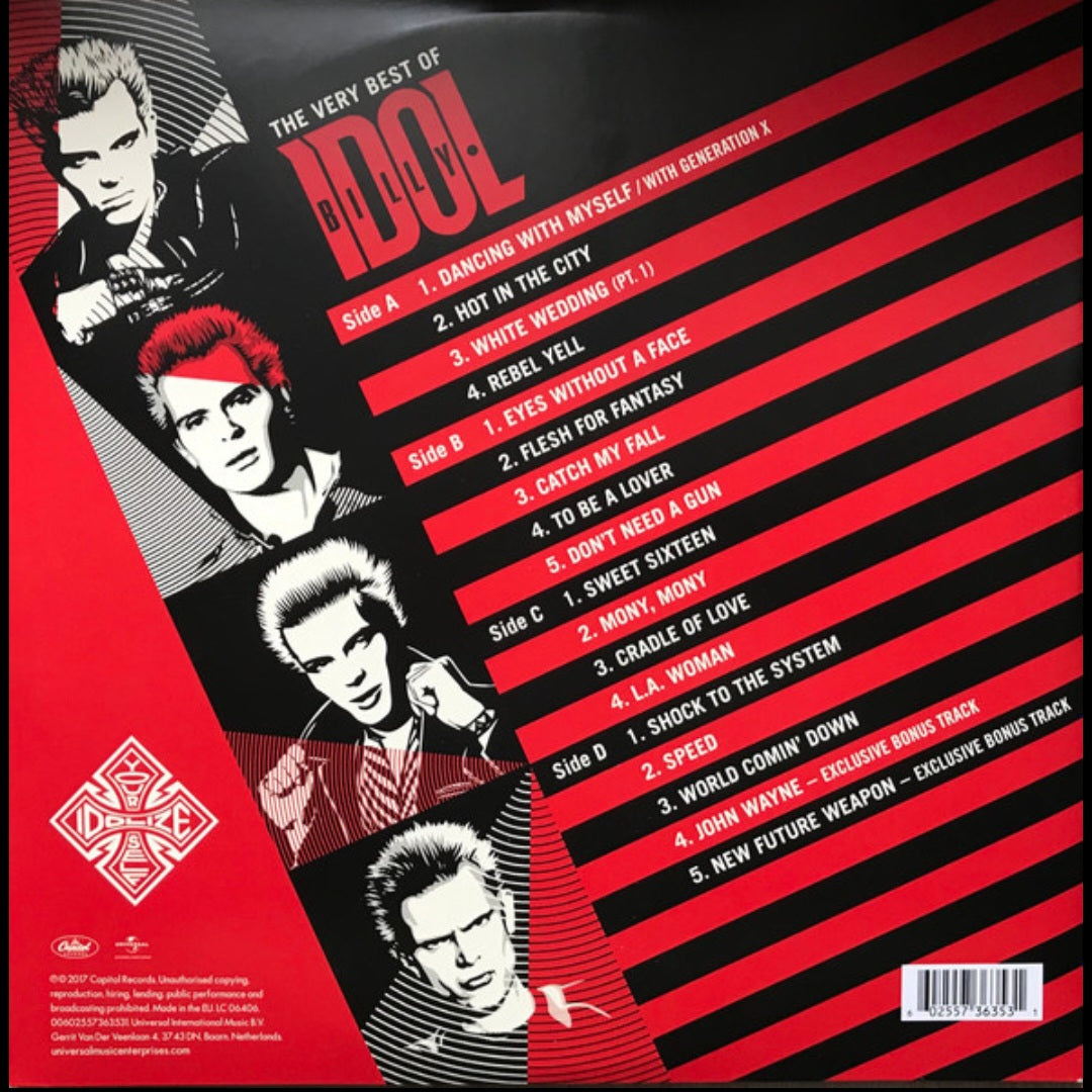 BILLY IDOL : IDOLIZE YOURSELF THE VERY BEST OF 2LP 180G
