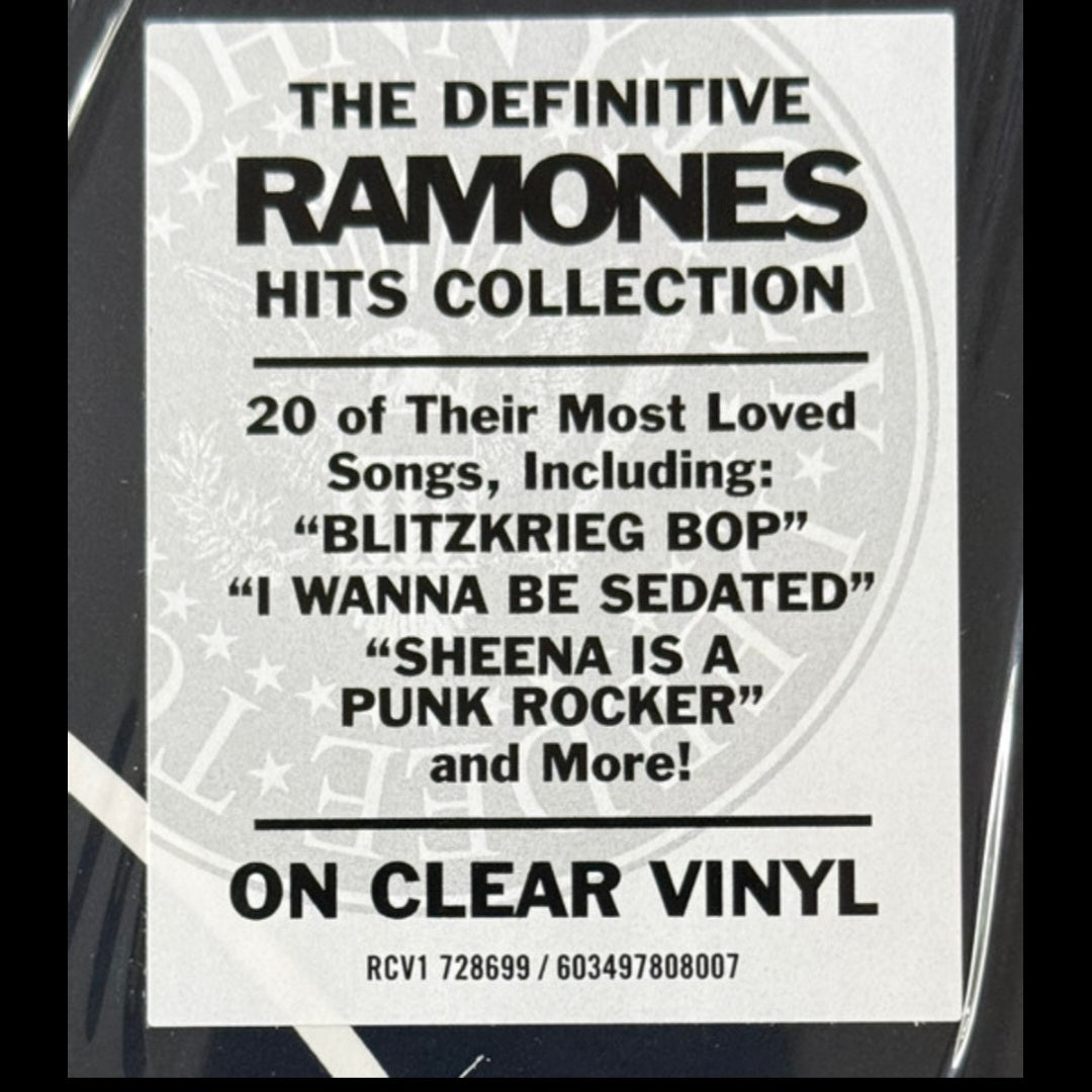 RAMONES : GREATEST HITS LTD LP 180G CLEAR VINYL