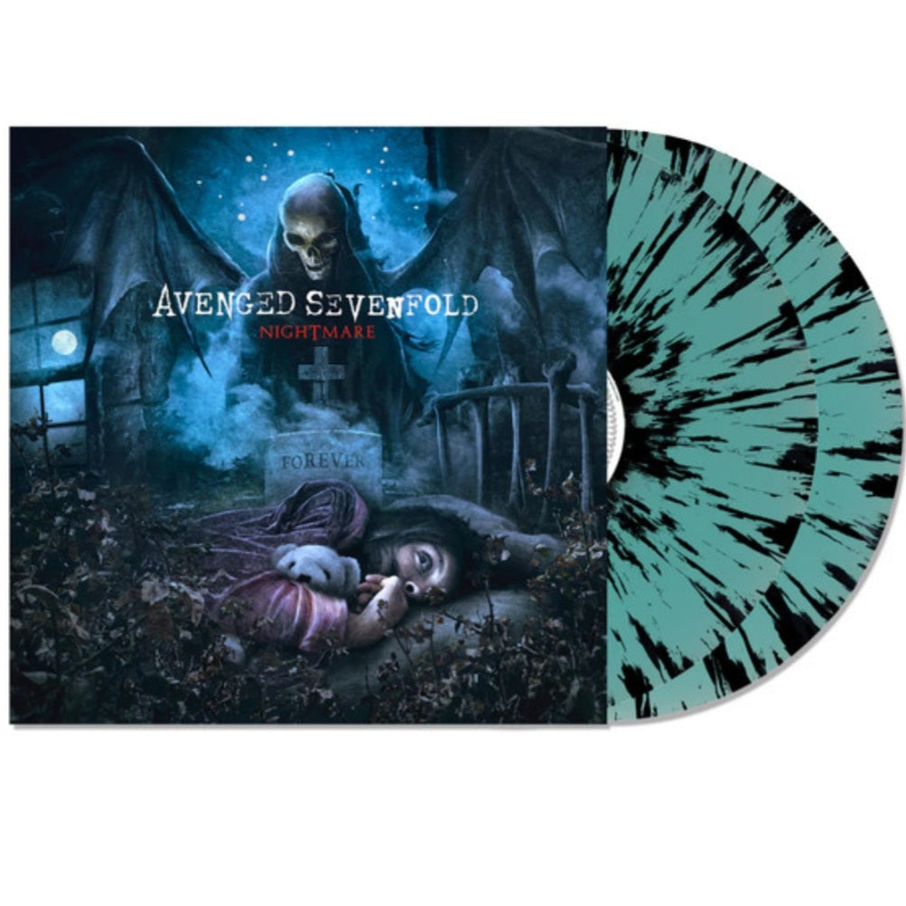 AVENGED SEVENFOLD : NIGHTMARE LTD 2LP 180G ELECTRIC BLUE BLACK SPLATTER VINYL