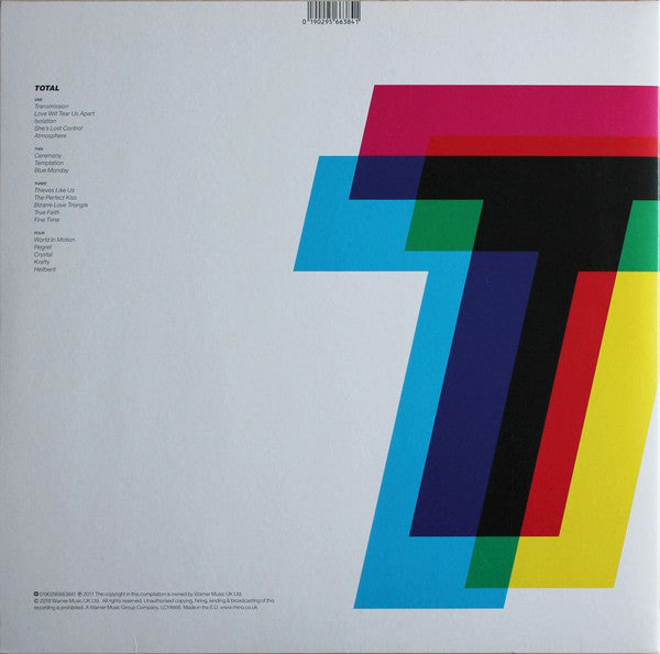 JOY DIVISION : TOTAL FROM JOY DIVISION TO NEW ORDER 2LP 180G