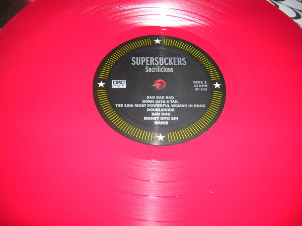 THE SUPERSUCKERS : THE SACRILICIOUS SOUNDS OF THE SUPERSUCKERS LTD LP 180G RED VINYL