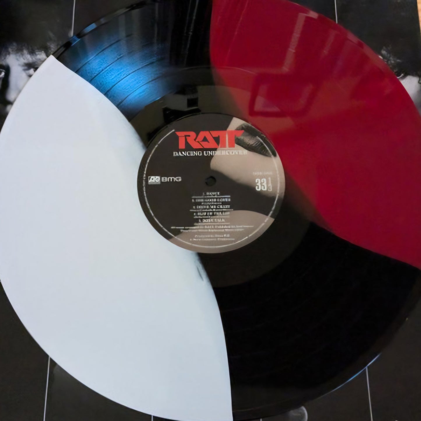 RATT : DANCING UNDERCOVER LTD LP 180G RED BLACK WHITE STRIPE VINYL