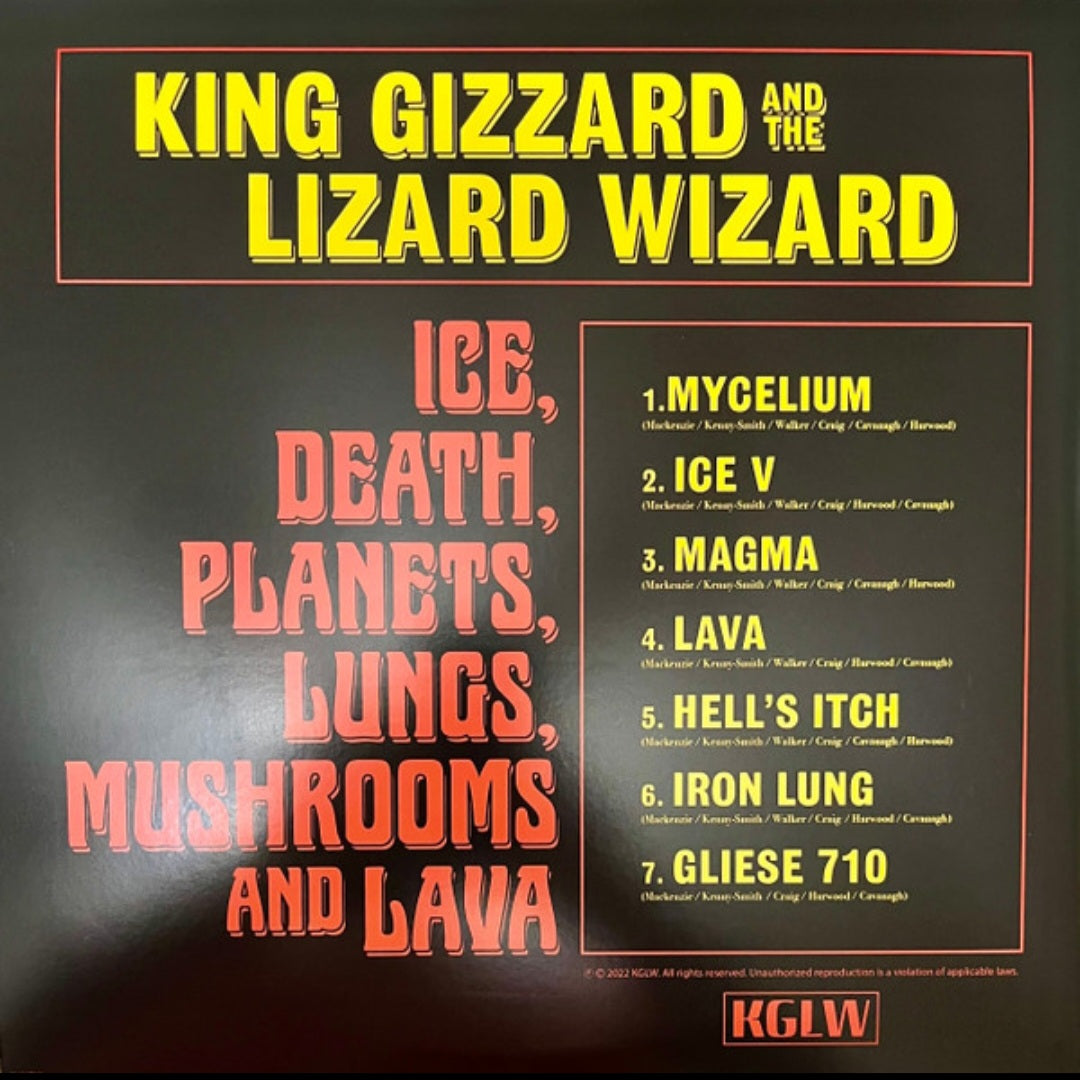 KING GIZZARD AND THE LIZARD WIZARD 🦎 ICE DEATH PLANETS LUNGS MUSHROOMS AND LAVA 2LP 180G