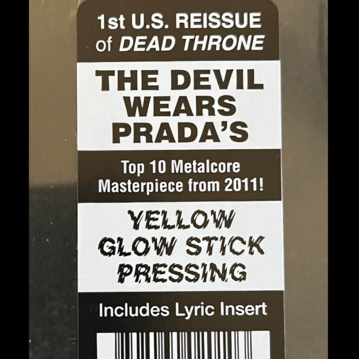THE DEVIL WEARS PRADA : DEAD THRONE LTD LP 180G YELLOW GLOW STICK VINYL