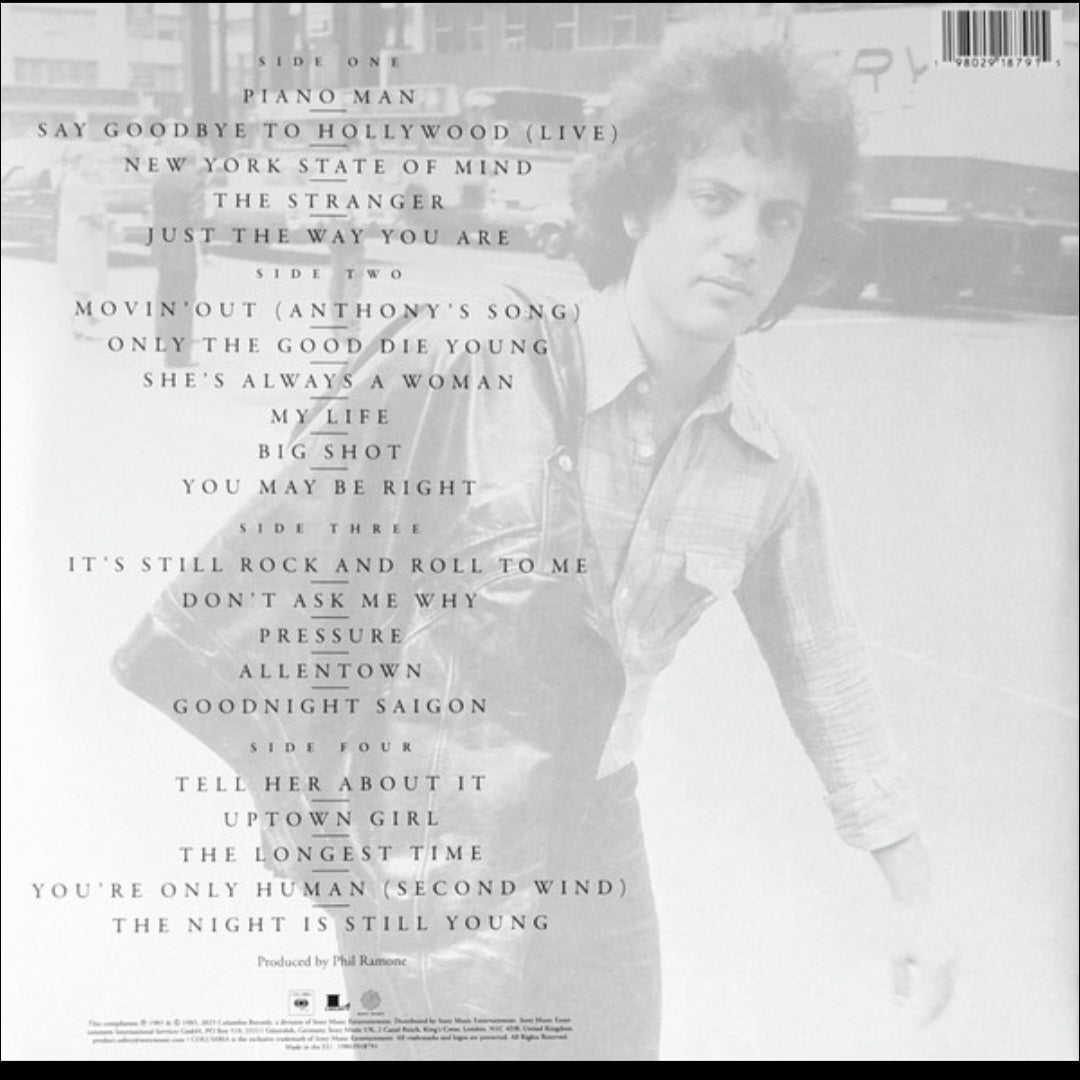 BILLY JOEL : GREATEST HITS VOLUME I & VOLUME II 2LP 180G