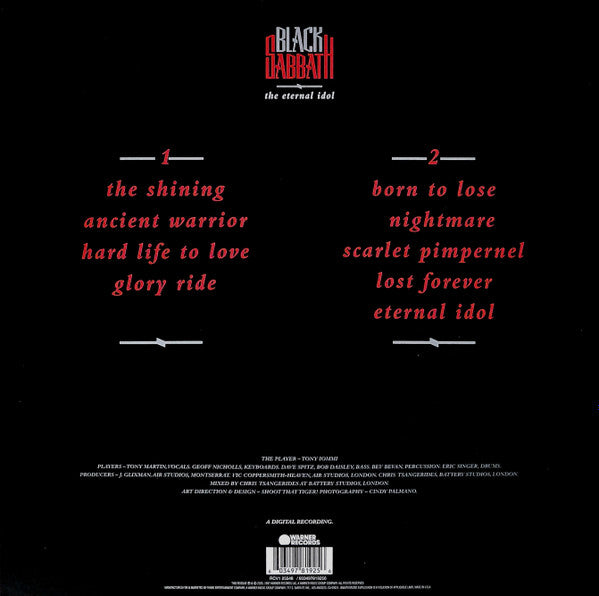 BLACK SABBATH : THE ETERNAL IDOL LTD RSD LP 180G RED VINYL