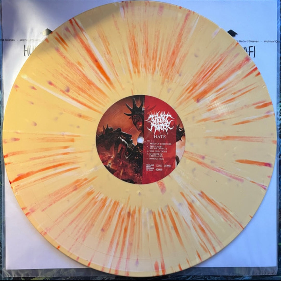 THY ART IS MURDER : HATE LTD LP 180G YELLOW RED WHITE SPLATTER VINYL