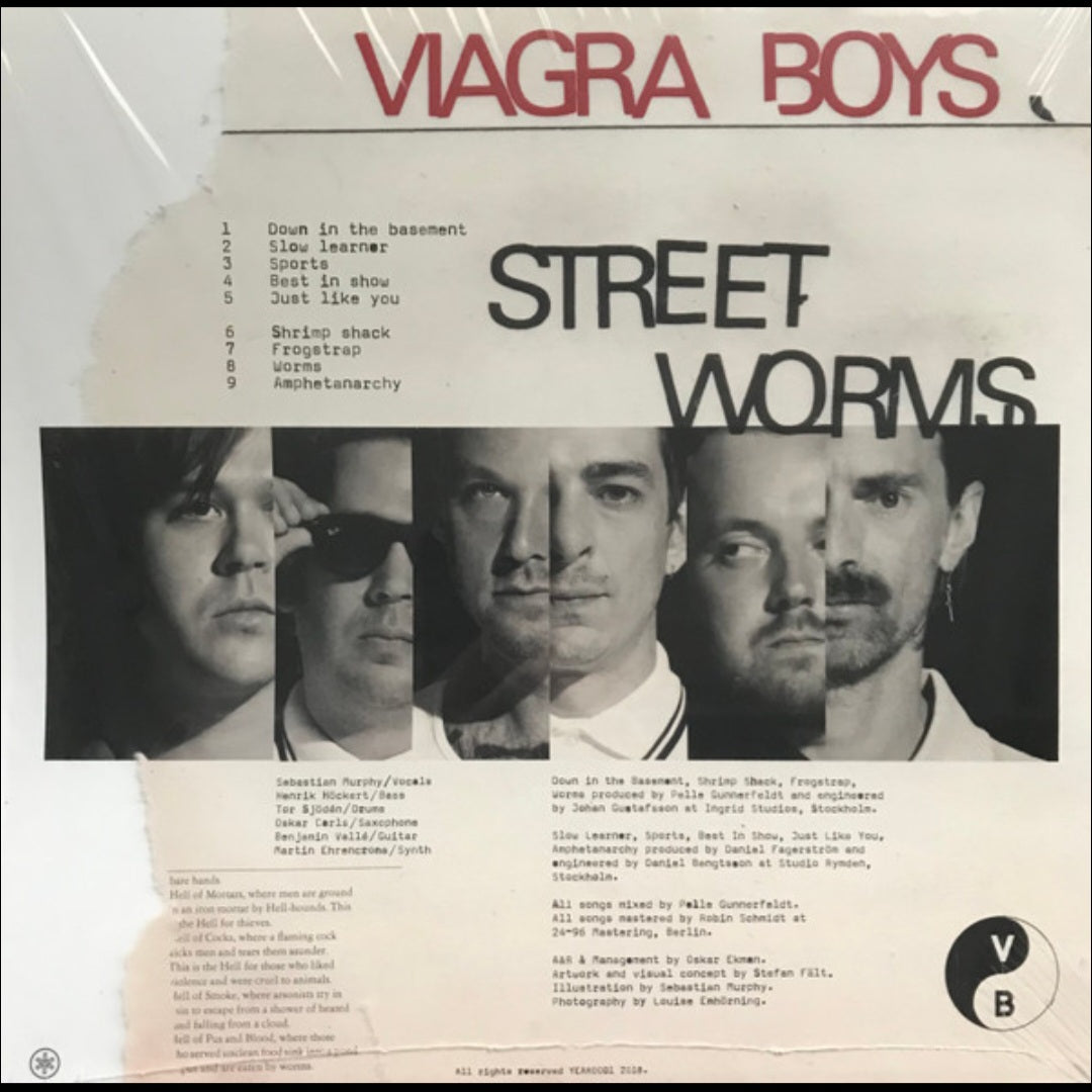 VIAGRA BOYS : STREET WORMS LTD LP 180G CLEAR VINYL