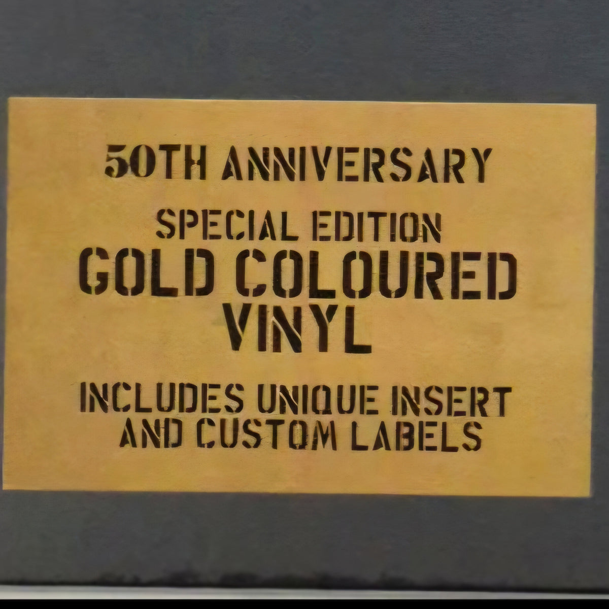 AC/DC : BACK IN BLACK LTD 50TH ANNIVERSARY LP 180G GOLD VINYL