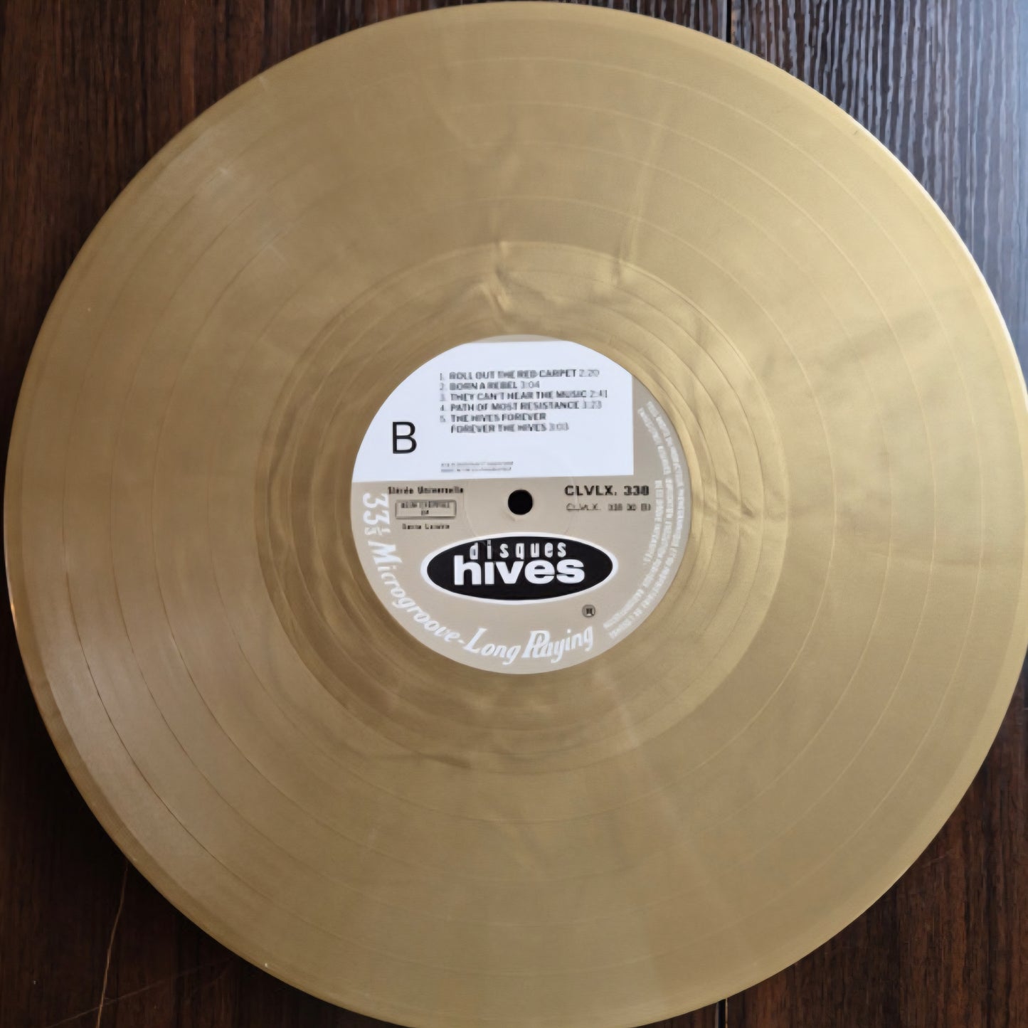 THE HIVES : THE HIVES FOREVER FOREVER THE HIVES LTD LP 180G GOLD VINYL