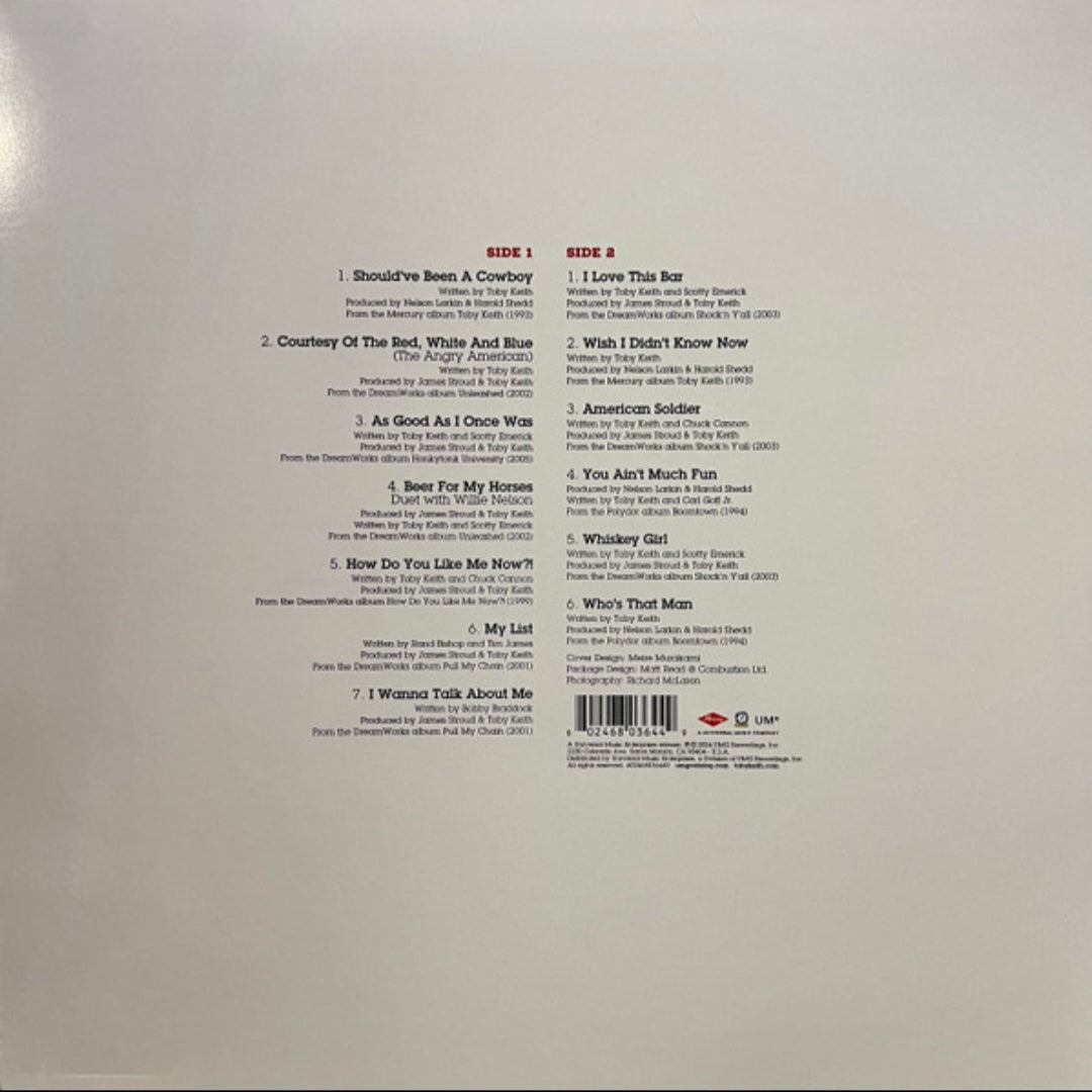 TOBY KEITH : 13 NUMBER ONES LP
