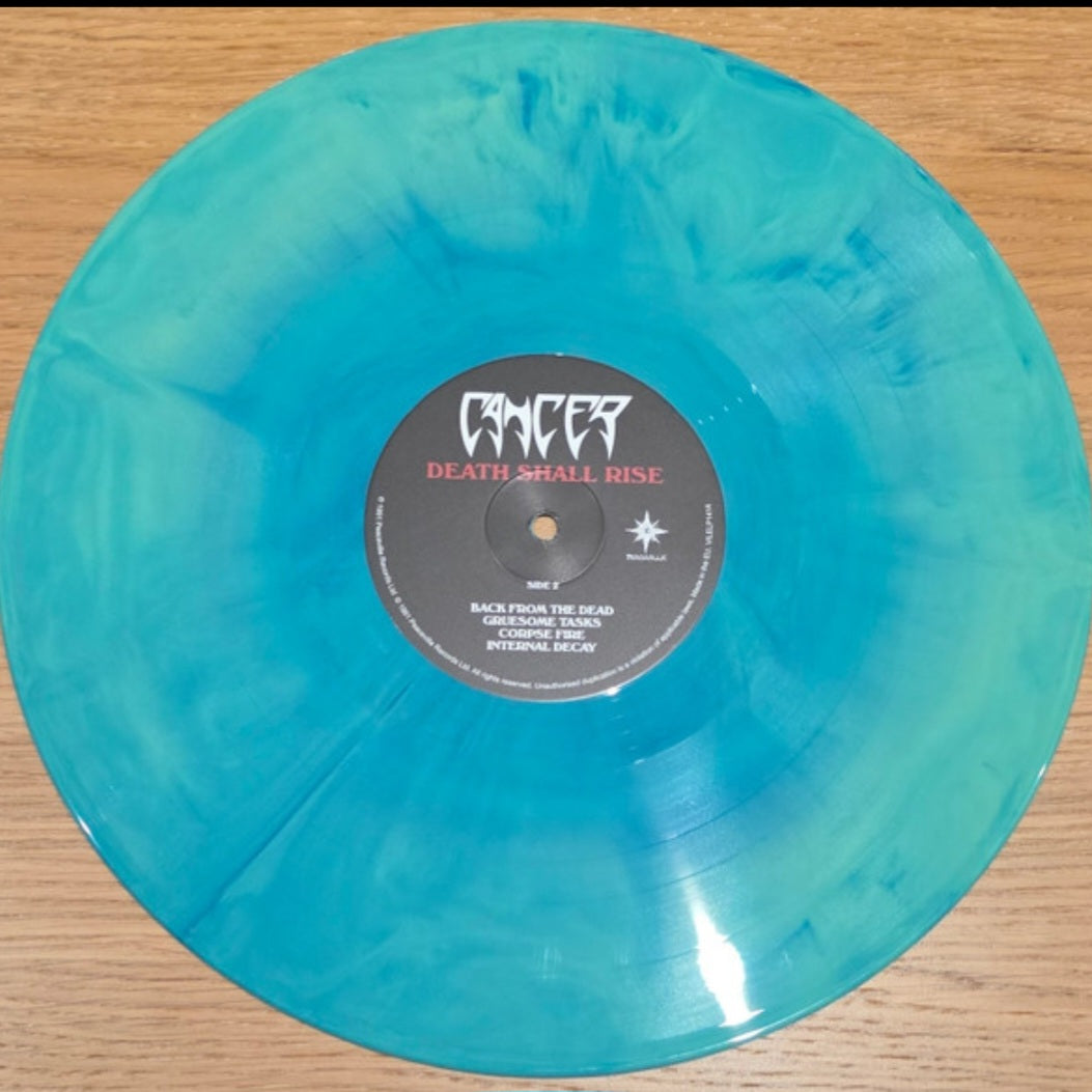 CANCER : DEATH SHALL RISE LTD LP 180G GREEN BLUE GALAXY VINYL