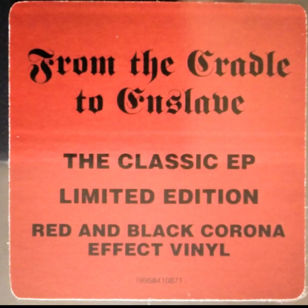 CRADLE OF FILTH : FROM THE CRADLE TO ENSLAVE LTD EP 18OG BLACK RED CORONA VINYL