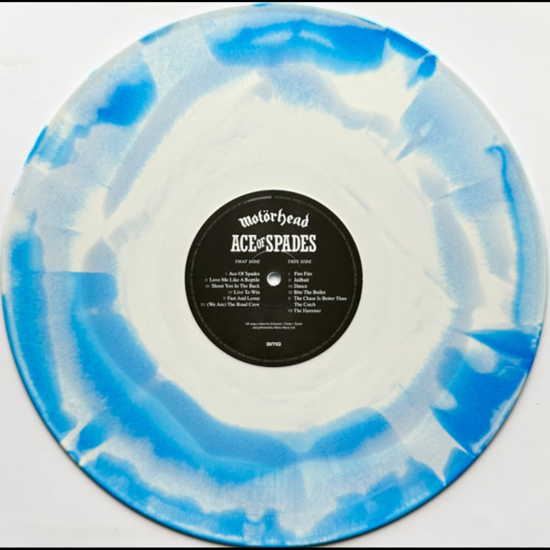 MOTORHEAD : ACE OF SPADES LTD 50TH ANNIVERSARY LP 180G BLUE WHITE MARBLED VINYL
