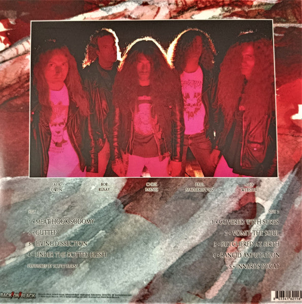 CANNIBAL CORPSE : BUTCHERED AT BIRTH LTD LP 180G RED WHITE SPLATTER VINYL