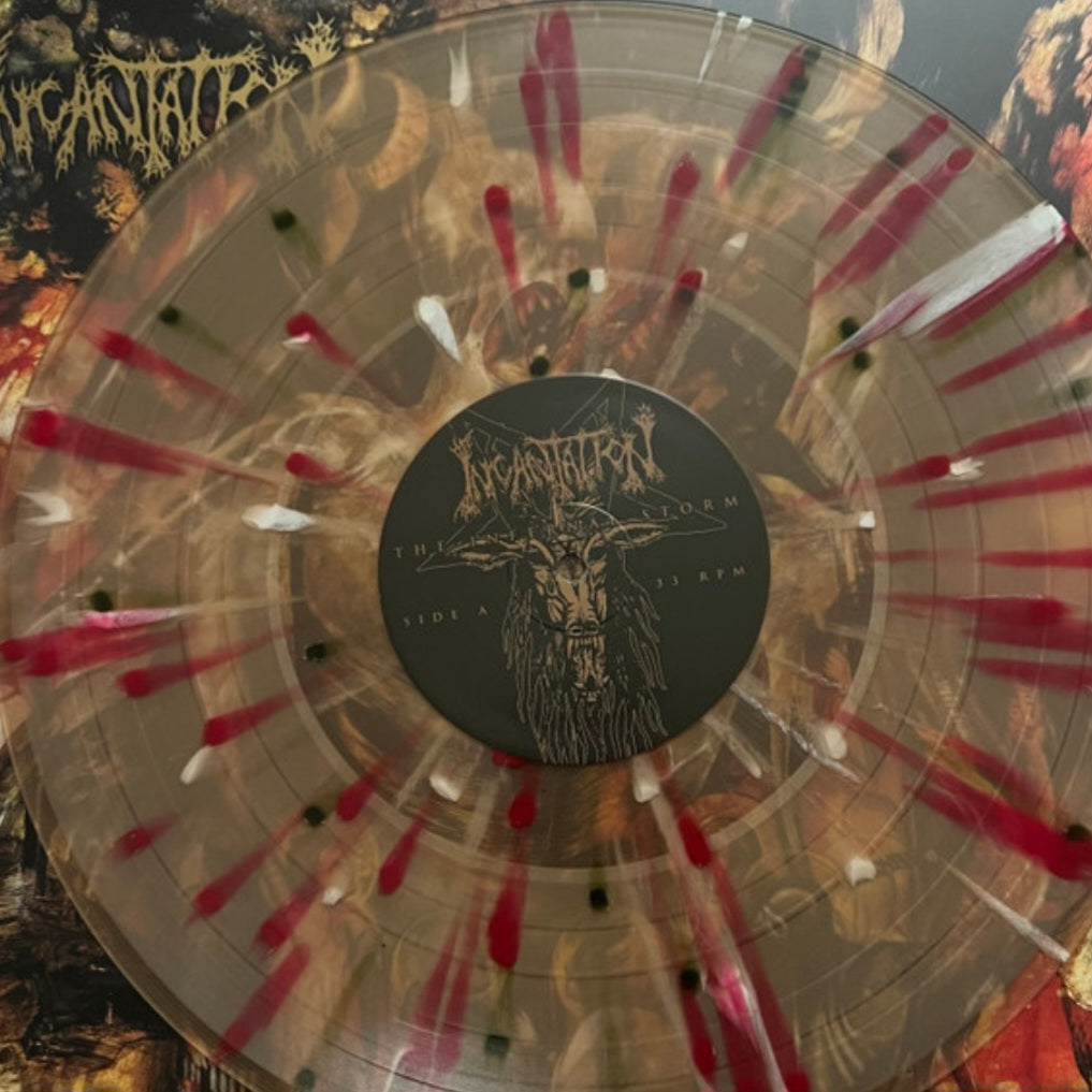 INCANTATION : THE INFERNAL STORM LTD LP 180G GOLD RED SPLATTER VINYL