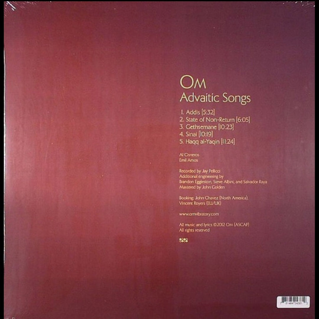 OM : ADVAITIC SONGS 2LP 180G