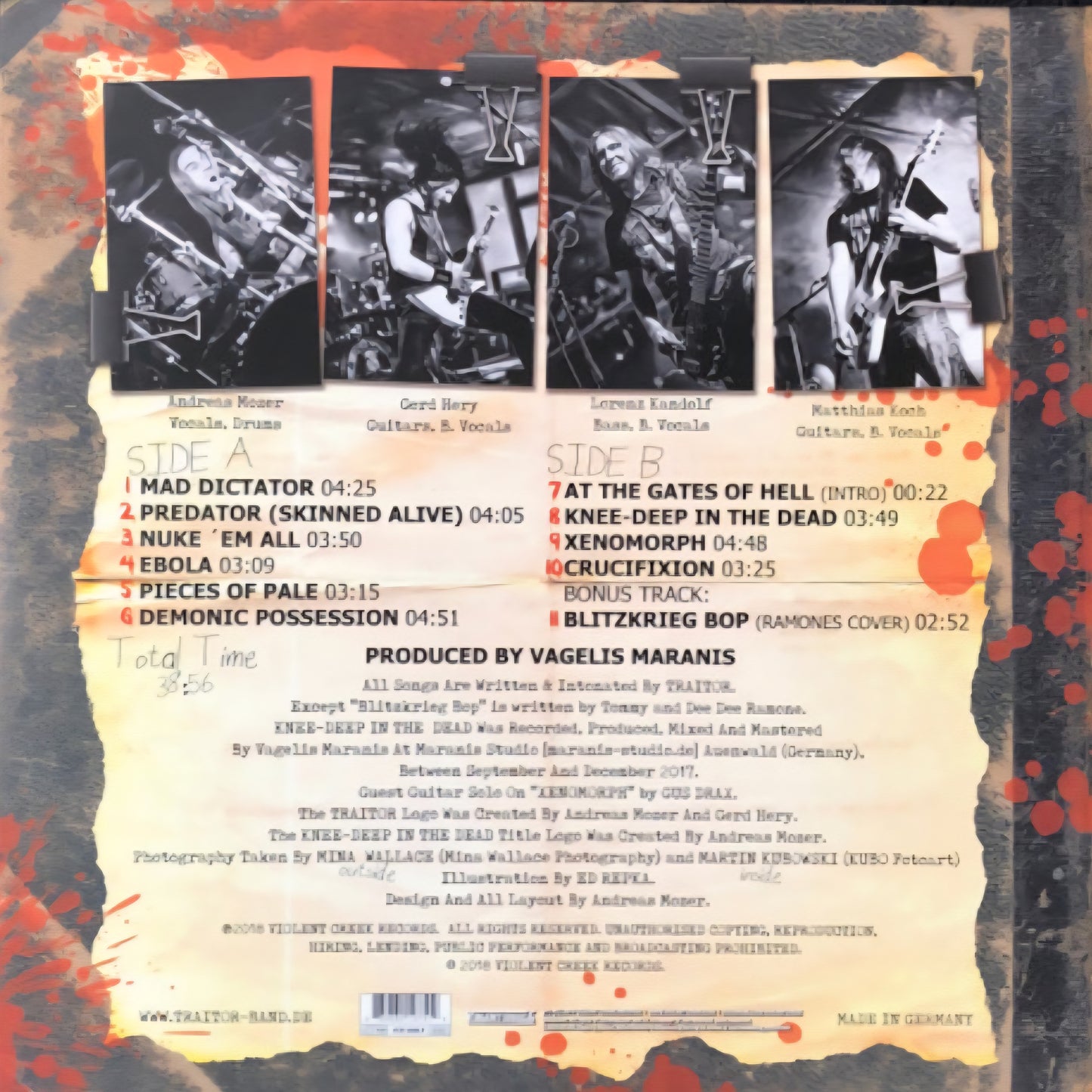 TRAITOR : KNEE DEEP IN THE DEAD LP 180G