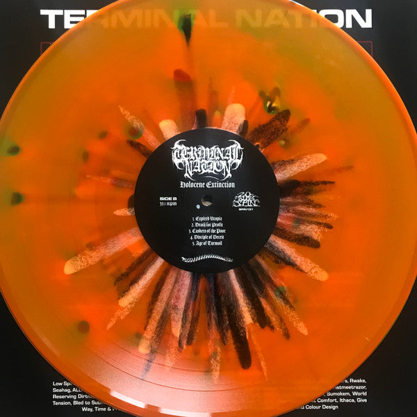 TERMINAL NATION : HOLOCENE EXTINCTION LTD LP 180G ORANGE GREEN BLACK SPLATTER VINYL