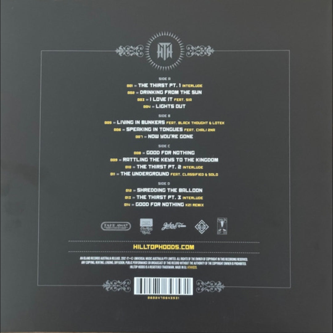 HILLTOP HOODS : DRINKING FROM THE SUN 2LP 180G
