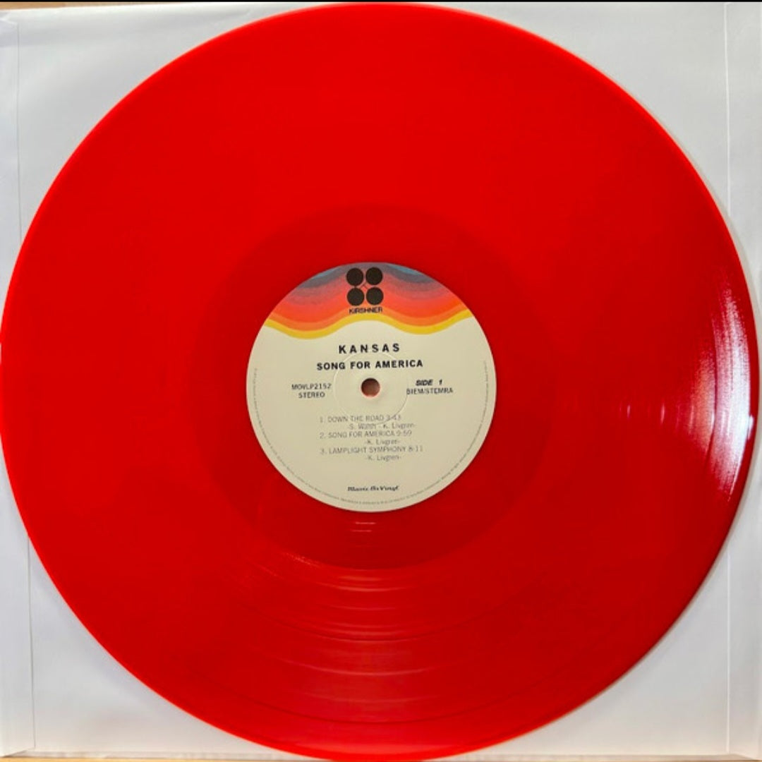 KANSAS : SONG FOR AMERICA LTD NUM 50TH ANNIVERSARY LP 180G RED VINYL