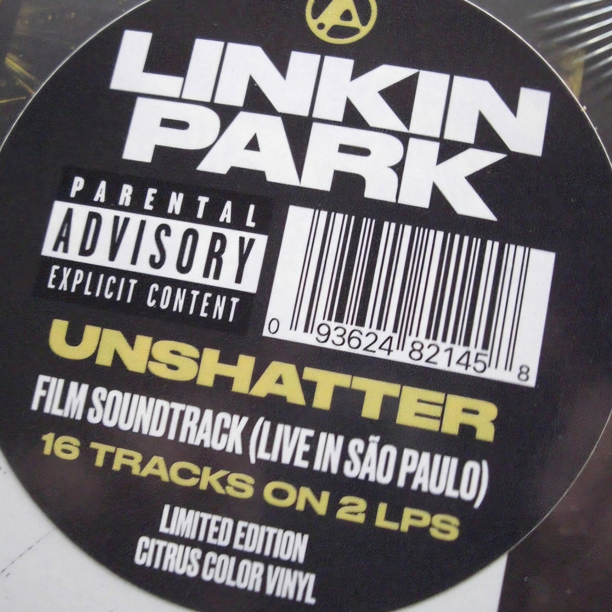 LINKIN PARK : UNSHATTER FILM SOUNDTRACK LIVE IN SAO PAULO LTD 2LP 180G CITRUS VINYL