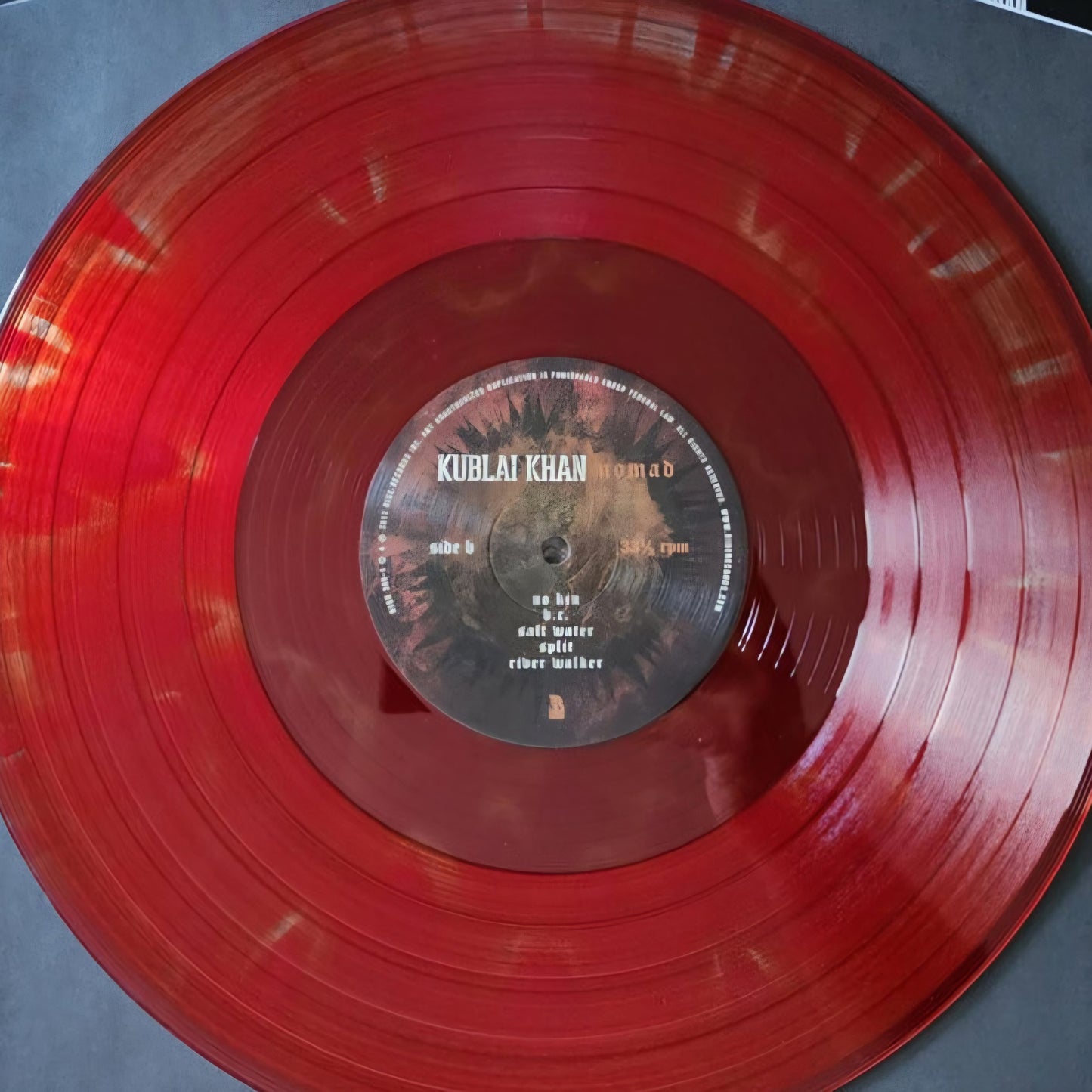 KUBLAI KHAN : NOMAD LTD LP 180G CLEAR & BLOOD RED VINYL