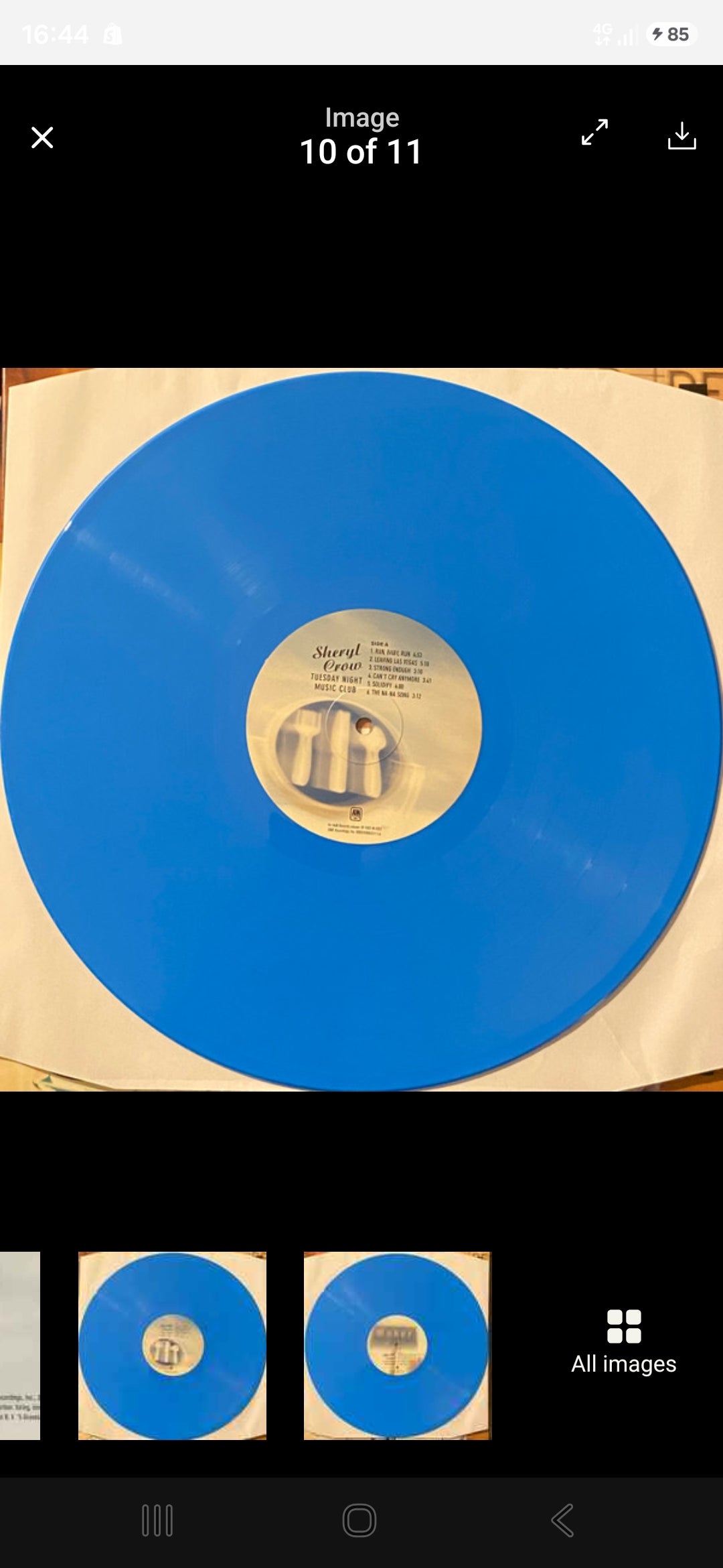 SHERYL CROW : TUESDAY NIGHT MUSIC CLUB LTD LP 180G BLUE VINYL