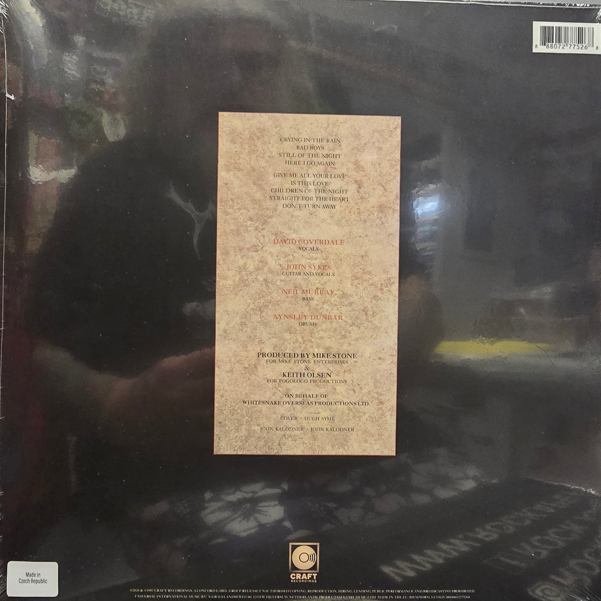 WHITESNAKE : WHITESNAKE LP 180G