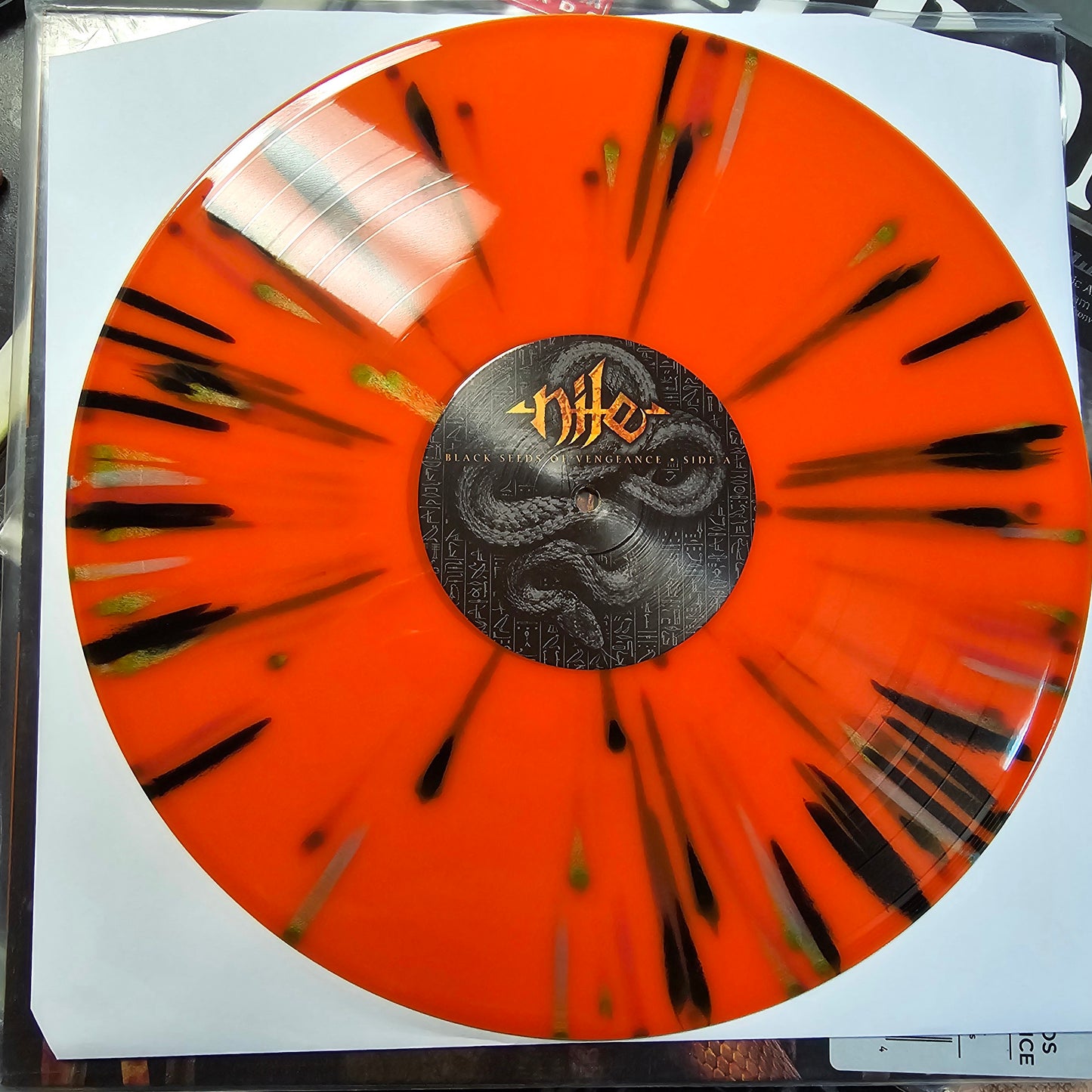 NILE : BLACK SEEDS OF VENGEANCE LTD LP 180G ORANGE BLACK SPLATTER VINYL