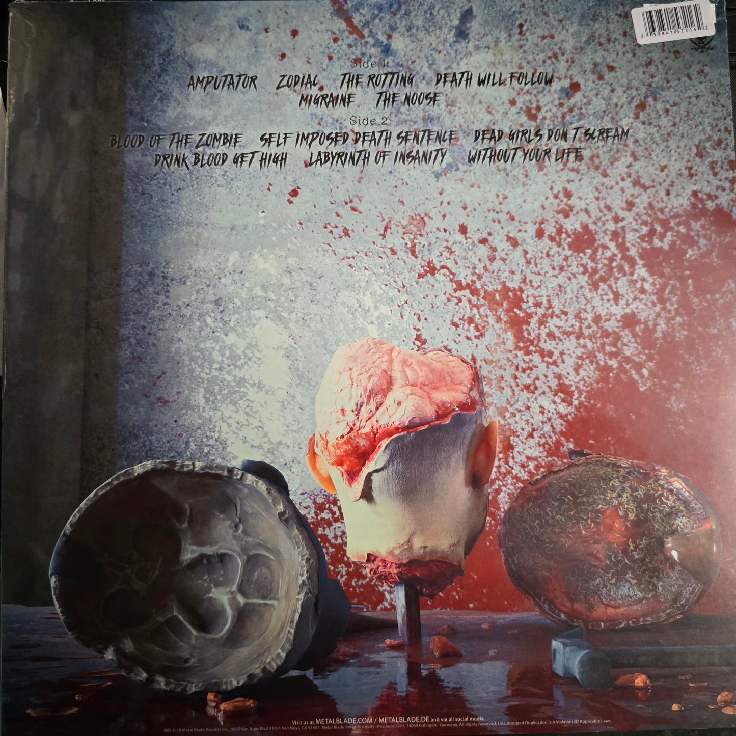 SIX FEET UNDER : NIGHTMARES OF THE DECOMPOSED LTD LP 180G BLOODY PALE SKIN MARBLED VINYL