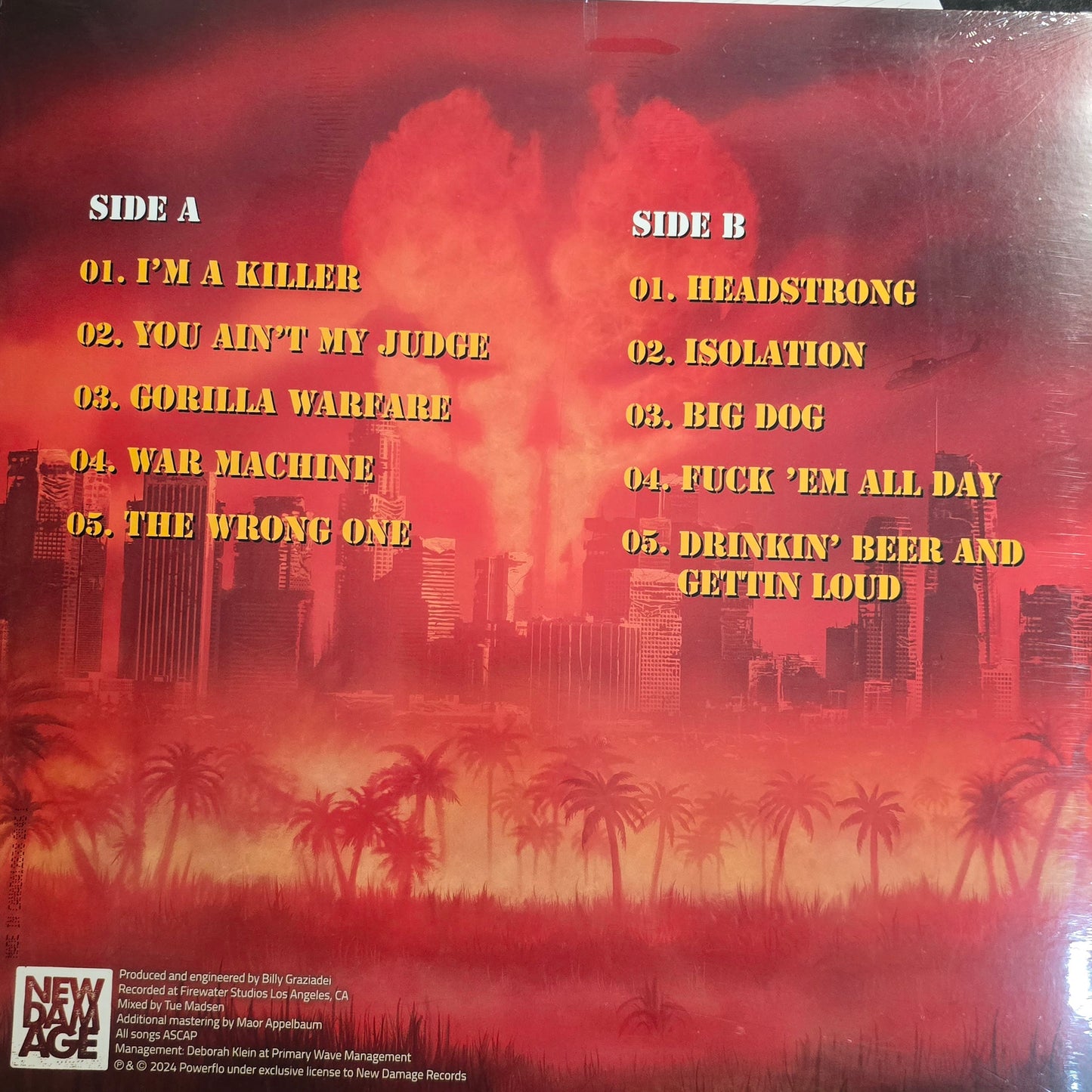 POWERFLO : GORILLA WARFARE LTD LP 180G YELLOW VINYL