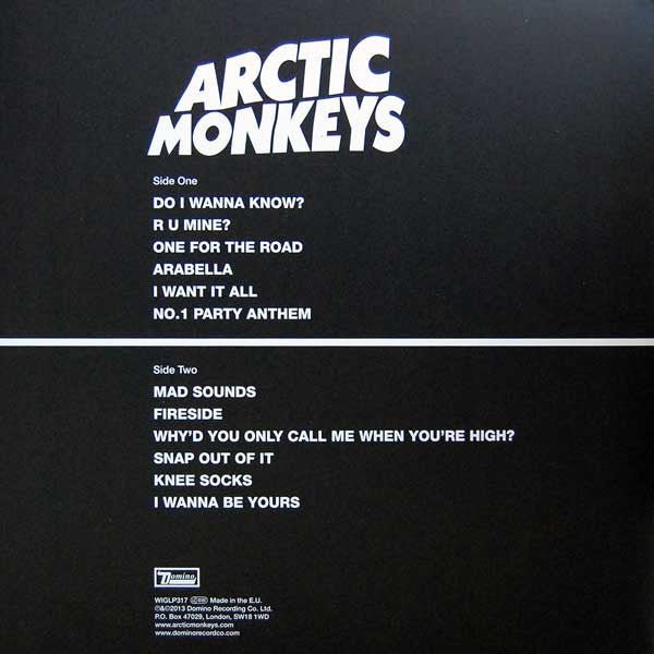 ARCTIC MONKEYS : AM GATEFOLD LP 180G