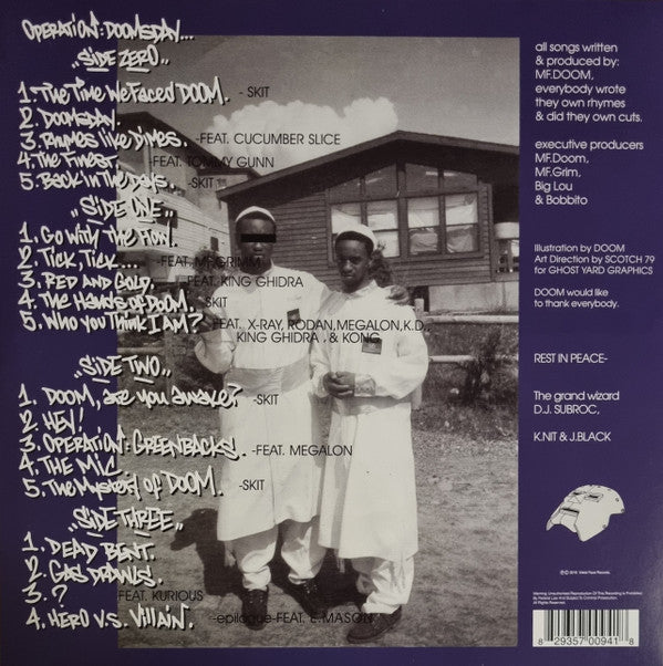 MF DOOM : OPERATION DOOMSDAY 2LP 180G