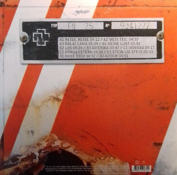 RAMMSTEIN : REISE REISE 2LP 180G