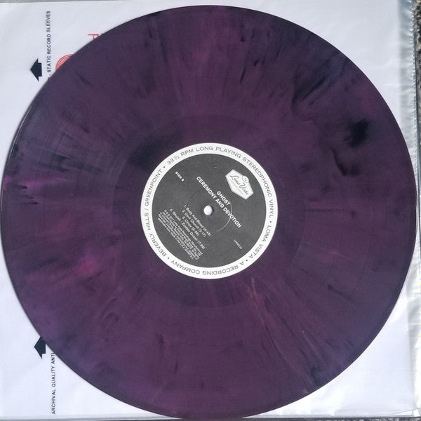 GHOST : CEREMONY AND DEVOTION LTD 2LP PURPLE MARBLED VINYL