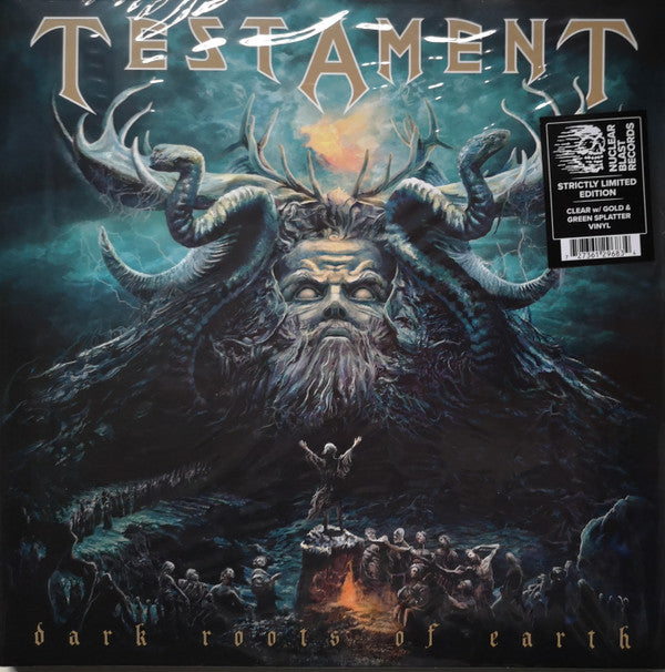 TESTAMENT : DARK ROOTS OF EARTH LTD 2LP 180G CLEAR GOLD GREEN SPLATTER VINYL