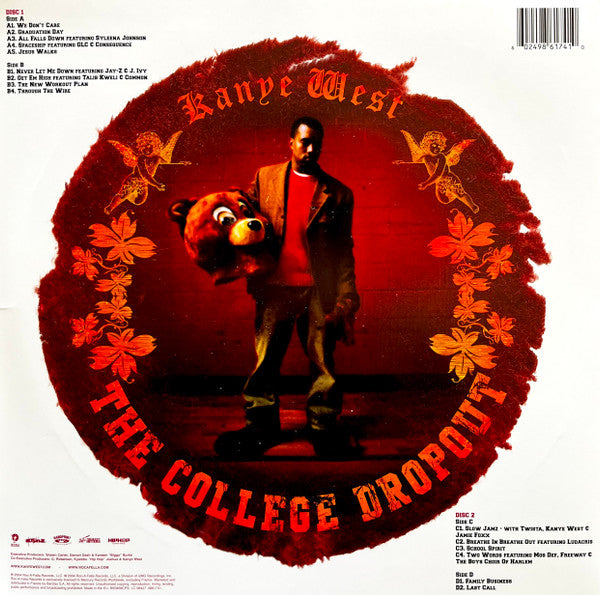 KANYE WEST : THE COLLEGE DROPOUT 2LP 180G WHITE SLEEVE EDITION