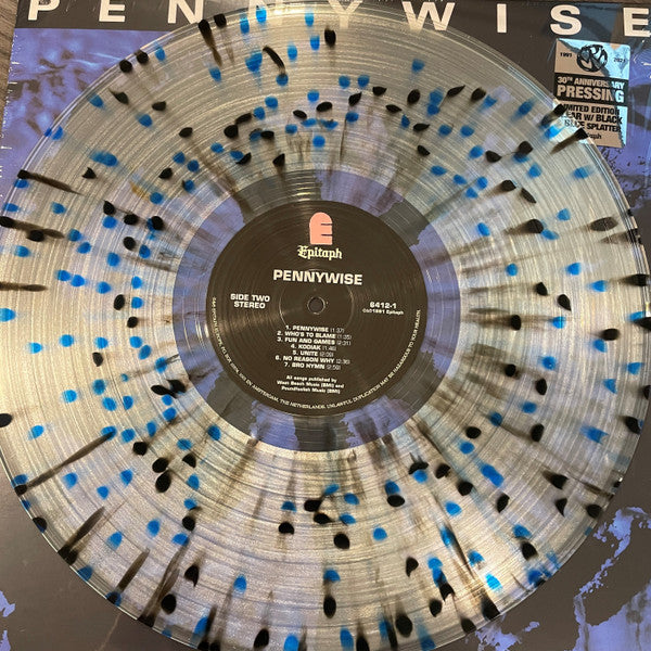 PENNYWISE : PENNYWISE LTD 30TH ANNIVERSARY LP 180G CLEAR BLACK BLUE SPLATTER VINYL