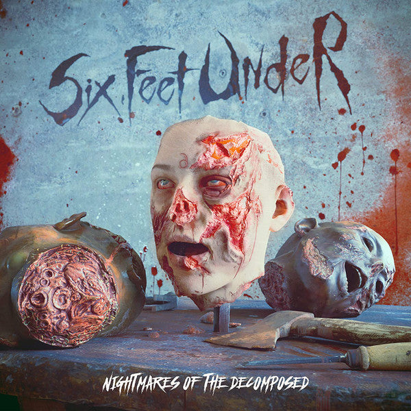 SIX FEET UNDER : NIGHTMARES OF THE DECOMPOSED LTD LP 180G BLOODY PALE SKIN MARBLED VINYL