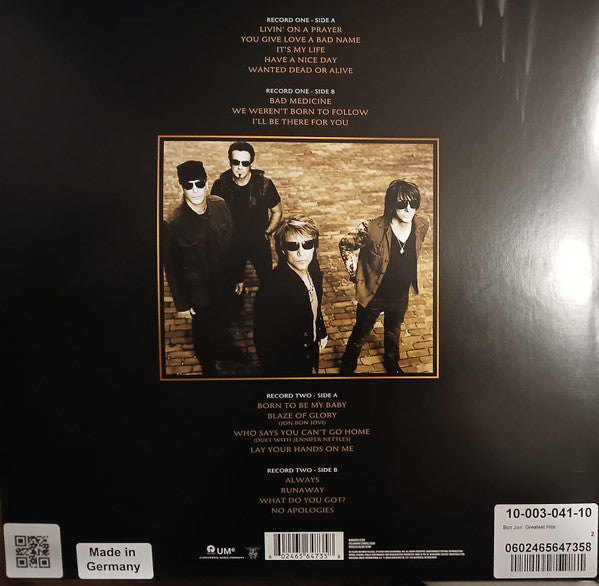 BON JOVI : GREATEST HITS 2LP 180G