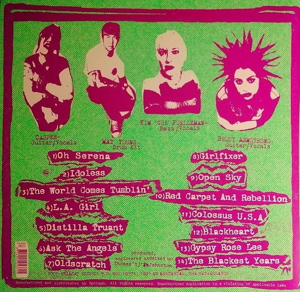 THE DISTILLERS : THE DISTILLERS LTD LP 180G GREEN BLACK PURPLE SPLATTER VINYL
