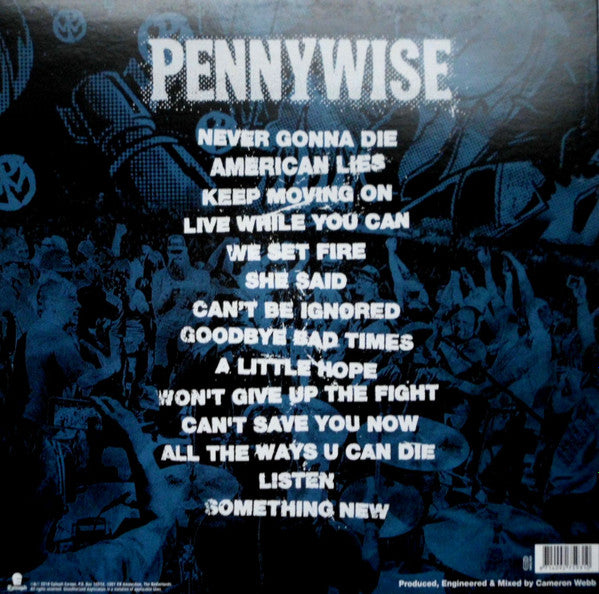 PENNYWISE : NEVER GONNA DIE LP 180G