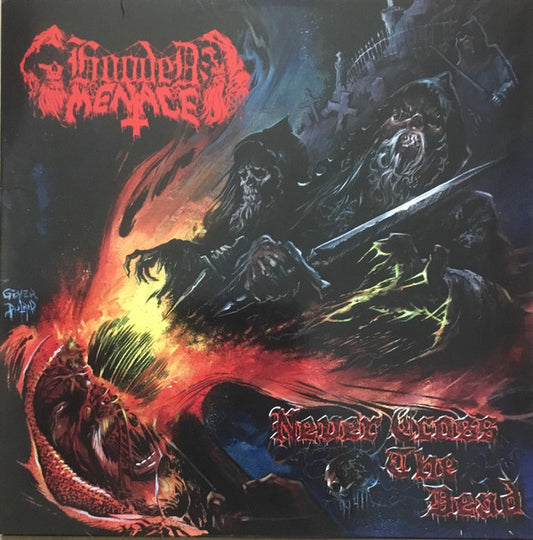 HOODED MENACE : NEVER CROSS THE DEAD LTD 2LP RED VINYL