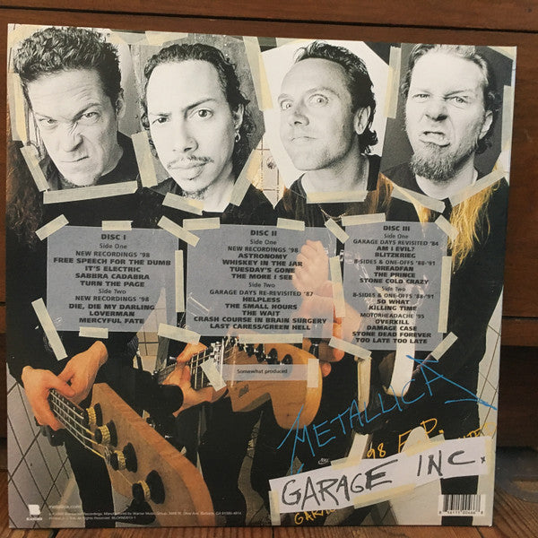 METALLICA : GARAGE INC LTD 3LP 180G FADE TO BLUE VINYL