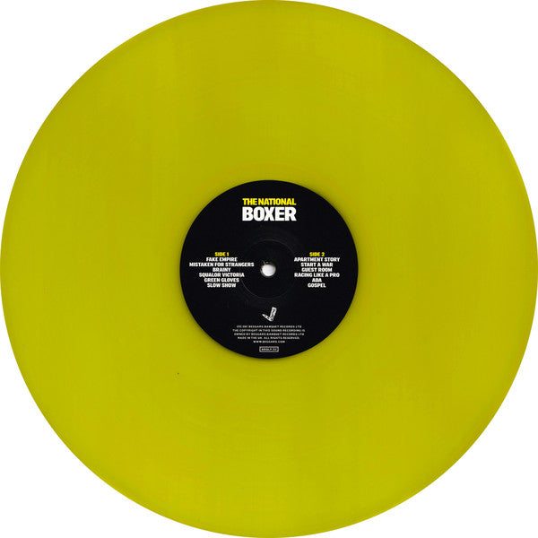 THE NATIONAL : BOXER LTD LP 180G YELLOW VINYL