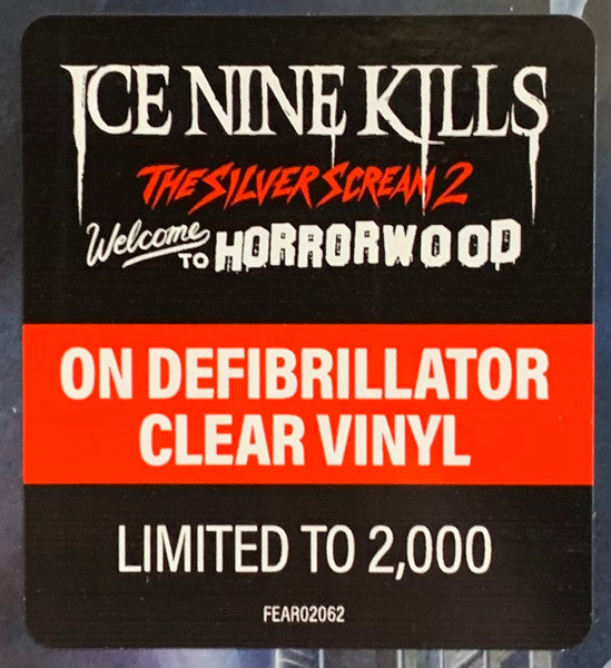 ICE NINE KILLS : THE SILVER SCREAM 2 WELCOME TO HORRORWOOD LTD 2LP 180G DEFIBRILLATOR CLEAR VINYL