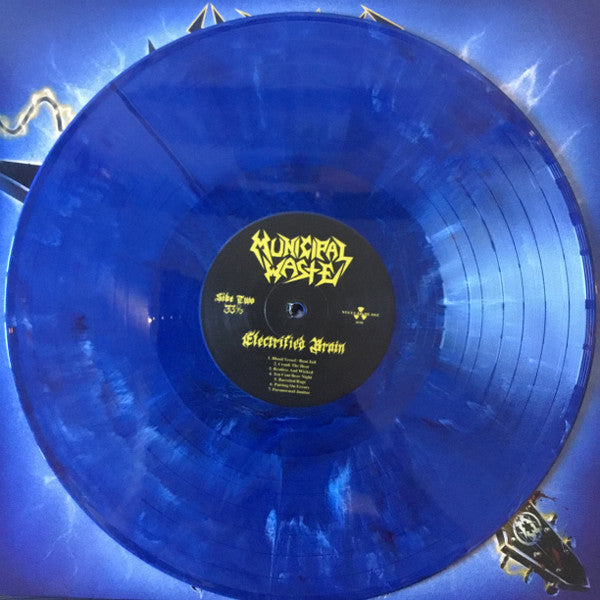 MUNICIPAL WASTE : ELECTRIFIED BRAIN LTD LP ELECTRIC BLUE VINYL