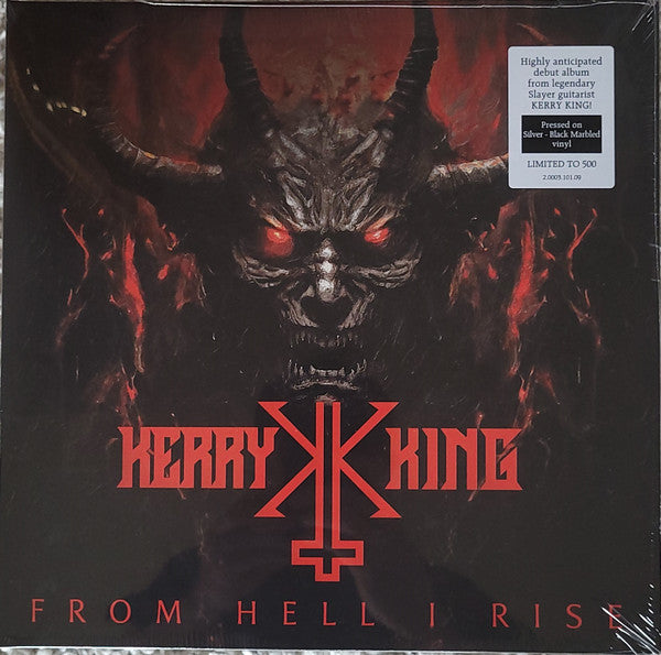 KERRY KING : FROM HELL I RISE LTD LP 180G SILVER/BLACK MARBLED VINYL