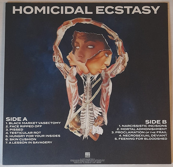 SANGUISUGABOGG : HOMICIDAL ECSTASY LTD LP 180G SAVAGE TRANSPARENT BLUE VINYL
